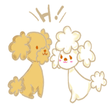 Precocious toy poodle sticker #5808700