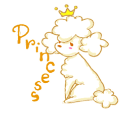 Precocious toy poodle sticker #5808710