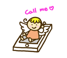 A little angel of happiness sticker #5809246