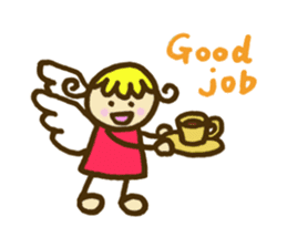 A little angel of happiness sticker #5809249