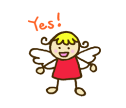 A little angel of happiness sticker #5809252