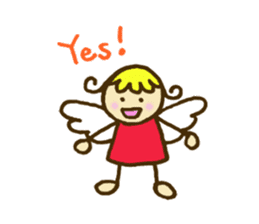 A little angel of happiness sticker #5809252