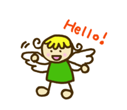 A little angel of happiness sticker #5809256