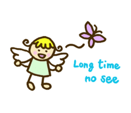A little angel of happiness sticker #5809257