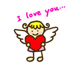 A little angel of happiness sticker #5809260