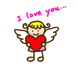 A little angel of happiness sticker #5809260