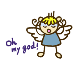 A little angel of happiness sticker #5809263