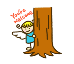 A little angel of happiness sticker #5809266