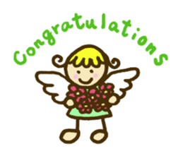 A little angel of happiness sticker #5809268