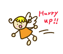 A little angel of happiness sticker #5809270