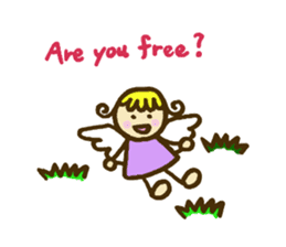 A little angel of happiness sticker #5809273