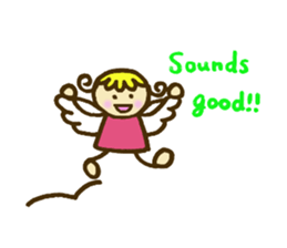 A little angel of happiness sticker #5809274
