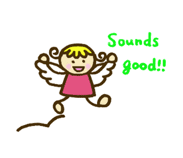 A little angel of happiness sticker #5809274