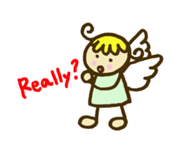 A little angel of happiness sticker #5809275