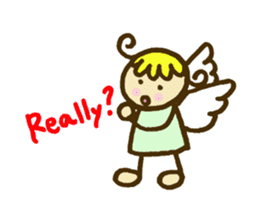 A little angel of happiness sticker #5809275