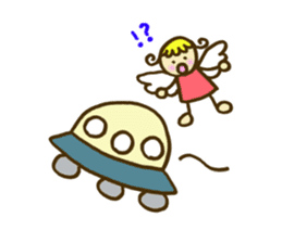 A little angel of happiness sticker #5809279