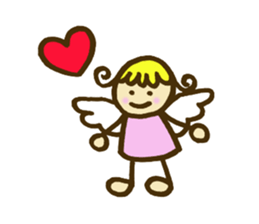 A little angel of happiness sticker #5809280