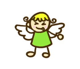 A little angel of happiness sticker #5809282