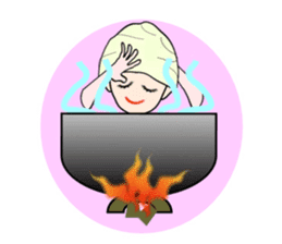 Okinawa daughter, Kamado~u sticker #5809579