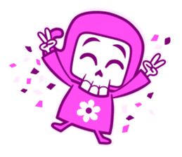 Clumsy Kawaii Reaper sticker #5809952