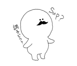 I love mustaches! sticker #5809967