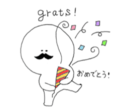 I love mustaches! sticker #5809985