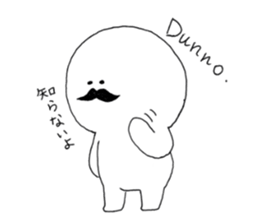 I love mustaches! sticker #5809996