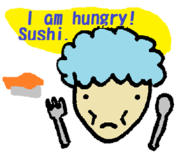 Daily life conversation(kanji & sushi) sticker #5810015