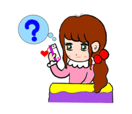 Sweet girl with boyfriend sticker #5810296