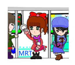 Sweet girl with boyfriend sticker #5810317