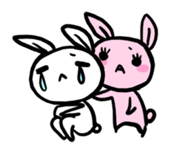 rabbit&rabbit!!! sticker #5810359