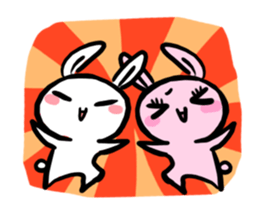 rabbit&rabbit!!! sticker #5810361