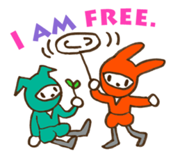Animal Ninja English version sticker #5810429