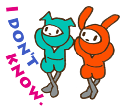 Animal Ninja English version sticker #5810440