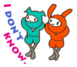 Animal Ninja English version sticker #5810440