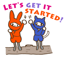 Animal Ninja English version sticker #5810441