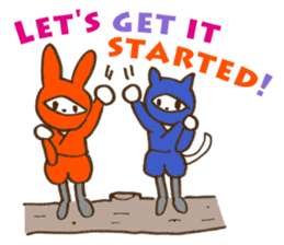Animal Ninja English version sticker #5810441