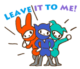Animal Ninja English version sticker #5810443