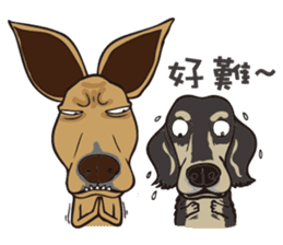 0.5mm Dachshund V.S Corgi sticker #5811407