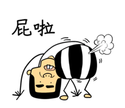 snaggletooth man sticker #5811491