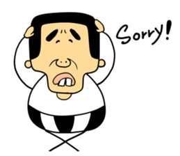 snaggletooth man sticker #5811507