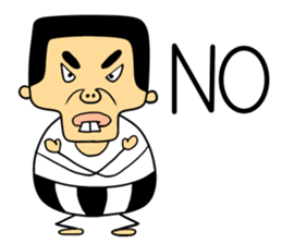 snaggletooth man sticker #5811513