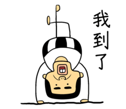 snaggletooth man sticker #5811523