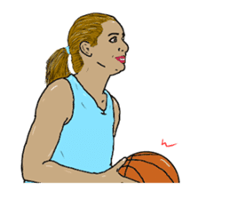 Basketball players sticker #5811574