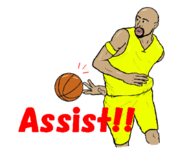 Basketball players sticker #5811602