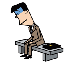 salaried workers. sticker #5812661