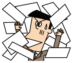 salaried workers. sticker #5812668