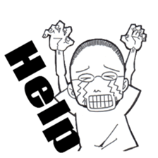 People of thinning hair sticker #5813366