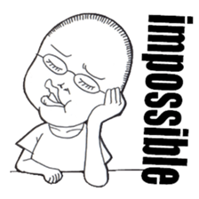 People of thinning hair sticker #5813371