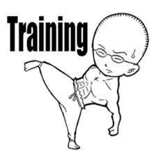 People of thinning hair sticker #5813383